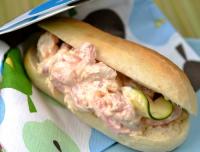 Minibaguette med räksallad
